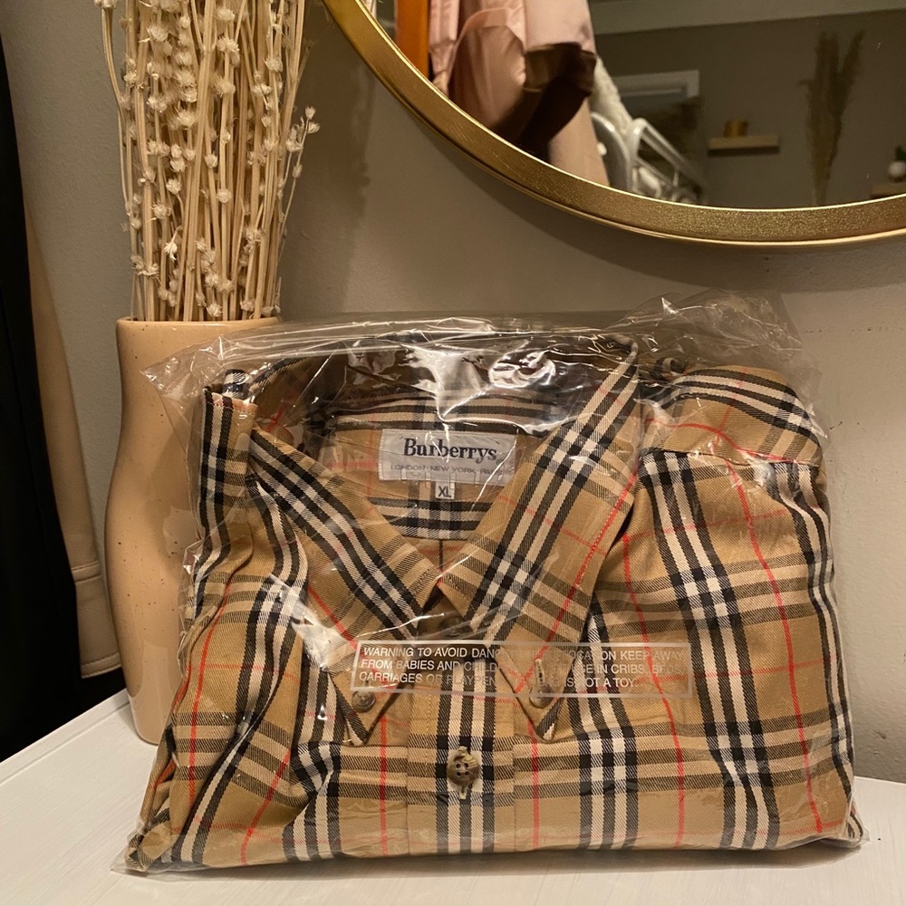 Vintage Burberry Button Up